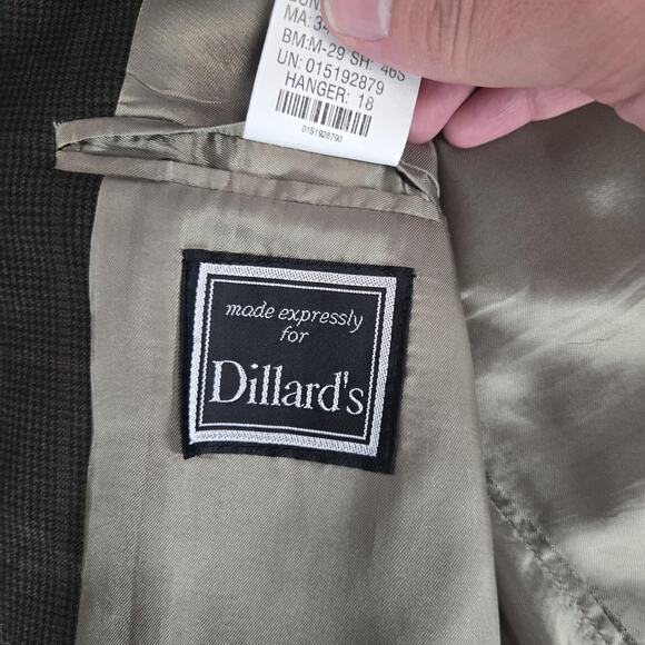 Ralph Lauren Blazer Mens 40 Medium Brown Plaid Wool Cashmere Two Button Jacket - Picture 11 of 16